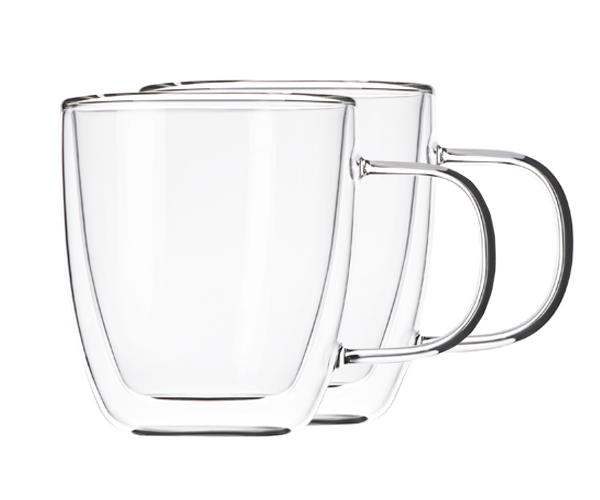 Набір чашок із подвійними стінками Ardesto AR2631GH 2 шт 310 мл