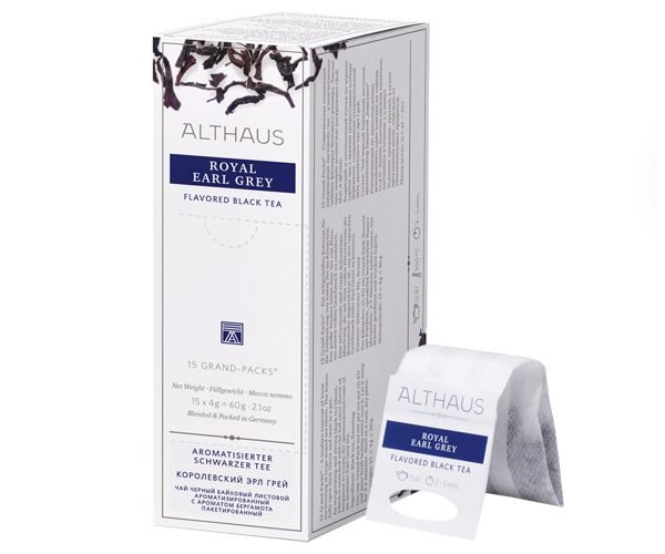 Чорний чай Althaus Royal Earl Grey фільтр-пак 15 шт
