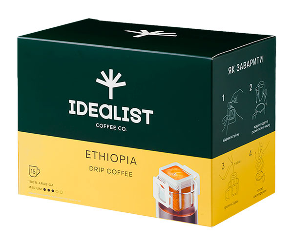 Дріп-кава Idealist Coffee Co Ефіопія 15 шт