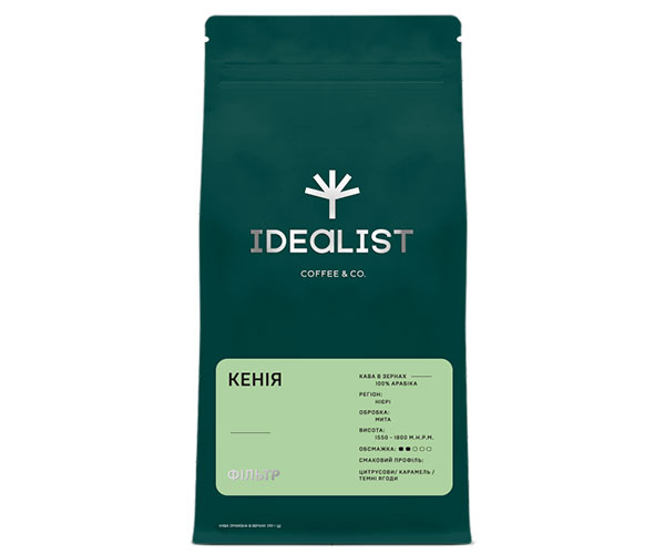 Кава IDEALIST COFFEE & CO. Кенія filter в зернах 250 г