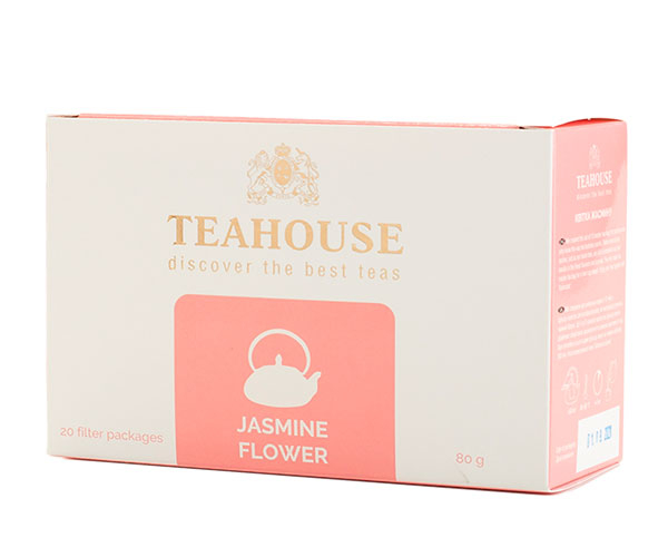 Зелений чай Teahouse Квітка жасмину в пакетиках 20 шт