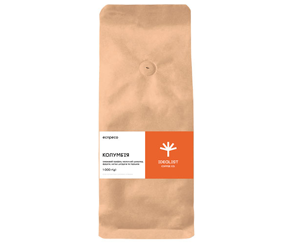 Кава Idealist Coffee Co Колумбія espresso в зернах 1 кг