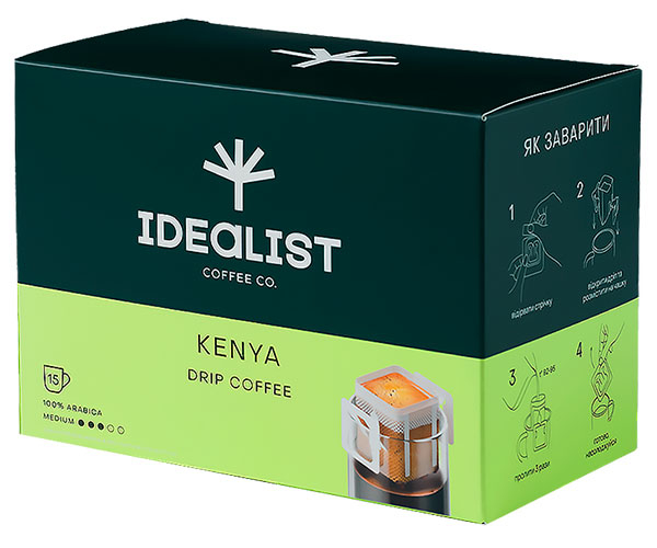 Дріп-кава Idealist Coffee Co Кенія 15 шт