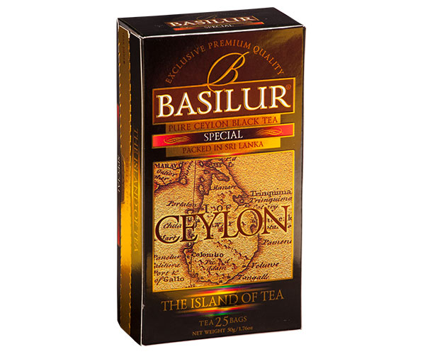 Чорний чай Basilur Особливий у пакетиках 25х2 г