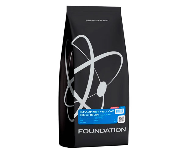 Кава Foundation Brazil Fazenda Rainha Yellow Bourbon в зернах 1 кг