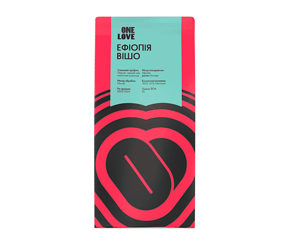 Кава ONE LOVE Ethiopia Wisho filter в зернах 250 г