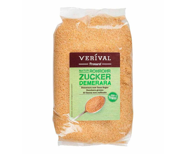 Сахар коричневый тростниковый Verival Demerara нерафинированный 500 г