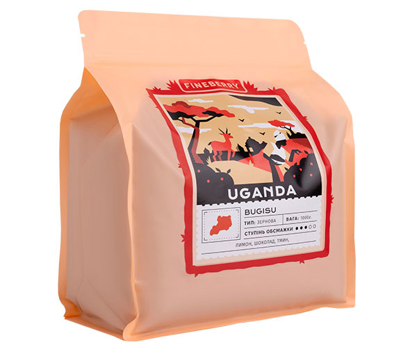 Кава Fineberry Uganda в зернах 1 кг