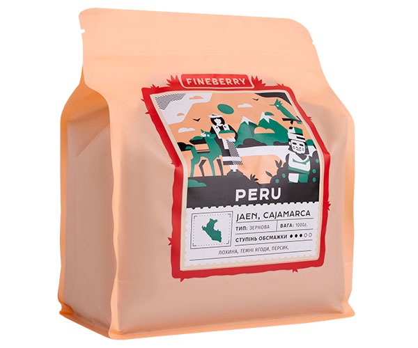 Кава Fineberry Peru в зернах 1 кг
