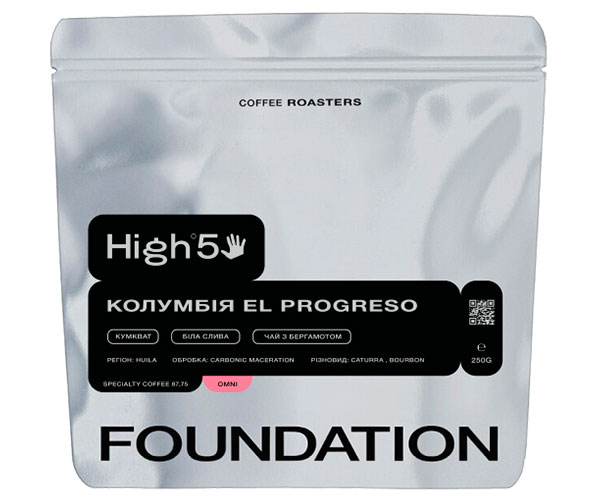 Кава High5 Colombia El Progreso omni в зернах 250 г