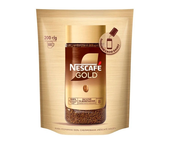 Кава Nescafe Gold розчинна м/у 200 г