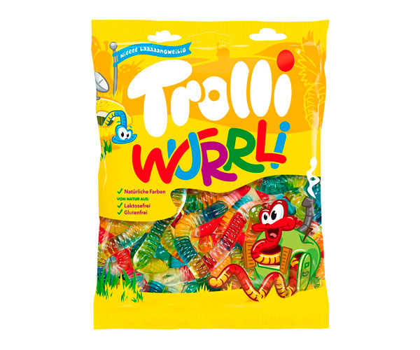 Цукерки желейні Trolli Wurrli 150 г