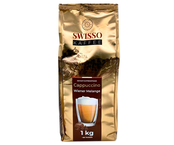Розчинний капучино Swisso Kaffee Wiener Melange 1 кг