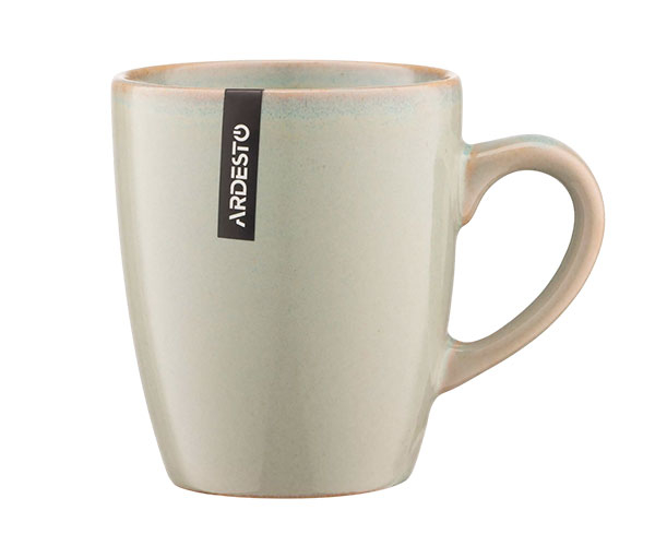 Чашка Ardesto Lecco сіра 390 мл