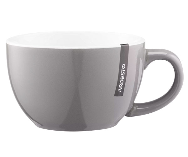 Чашка Ardesto Merino сіра 480 мл