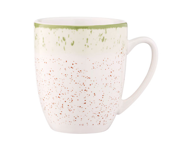 Чашка Ardesto Siena біло-зелена 360 мл