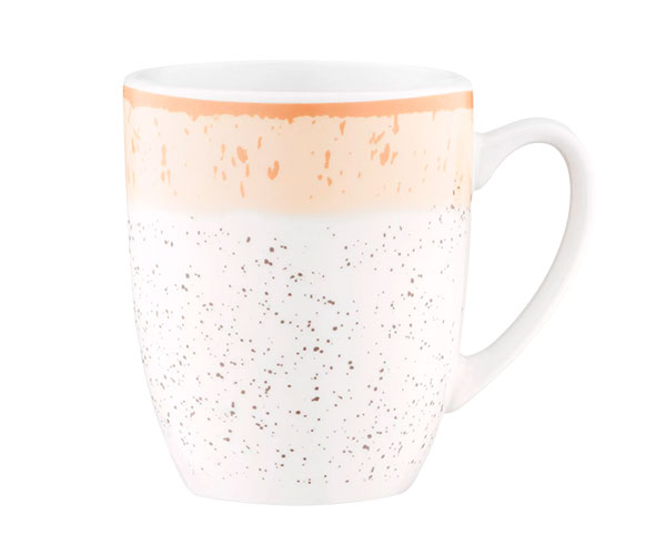 Чашка Ardesto Siena біло-жовта 360 мл