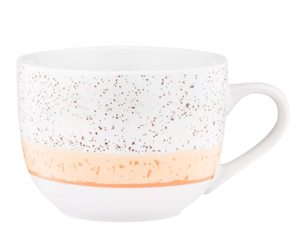 Чашка Ardesto Siena біло-жовта 500 мл