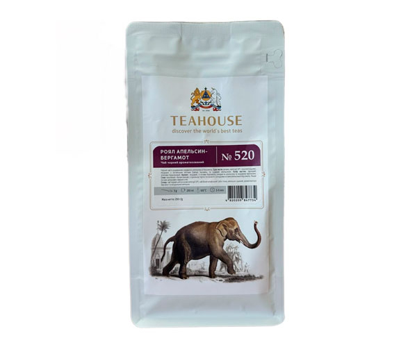 Купаж черного и белого чая Teahouse №520 Роял Апельсин Бергамот 250 г