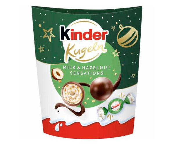 Цукерки Kinder Kugeln Milk and Hazelnut Bits Sensation 90 г