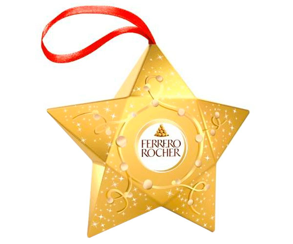 Цукерки Ferrero Rocher Новорічна зірка 37,5 г
