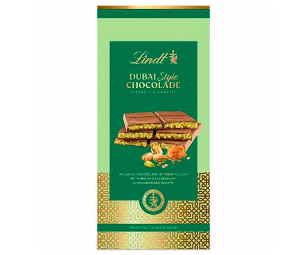 Молочний шоколад Lindt Dubai Style Chocolade 145 г
