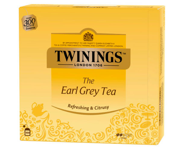 Чорний чай Twinings Earl Grey в пакетиках 100х2 г