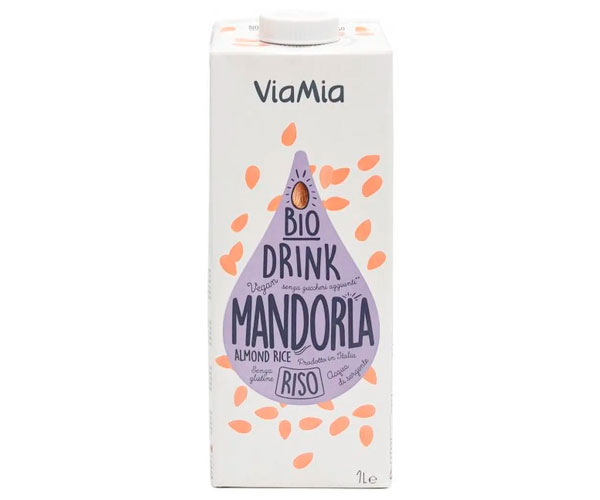 Напій рисовий Via Mia з мигдалем органічний 1 л