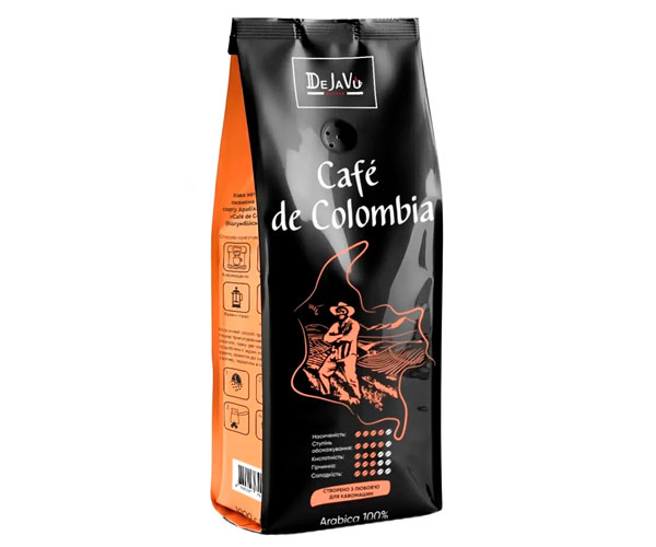 Кава DeJaVu Cafe de Colombia в зернах 1 кг