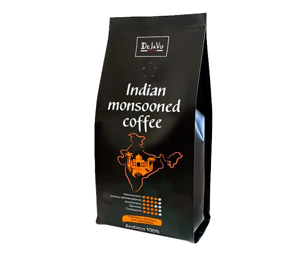 Кава DeJaVu Indian monsooned coffee в зернах 250 г