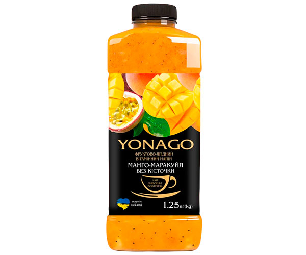 Основа для напоїв YONAGO Манго-Маракуя без кісточки 1,25 л