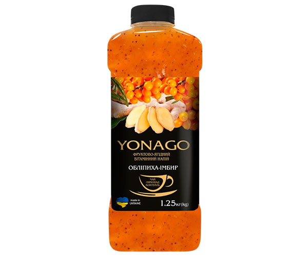 Основа для напоїв YONAGO Обліпиха-Імбир 1,25 л