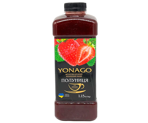 Основа для напоїв YONAGO Полуниця 1,15 л