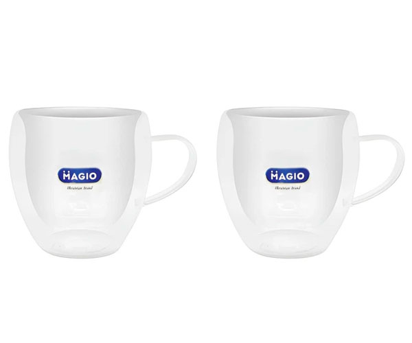 Набор чашек с двойными стенками MAGIO MG-1296 2 шт 300 мл