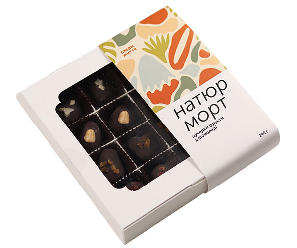 Цукерки Смак Життя фрукти у шоколаді 16 шт