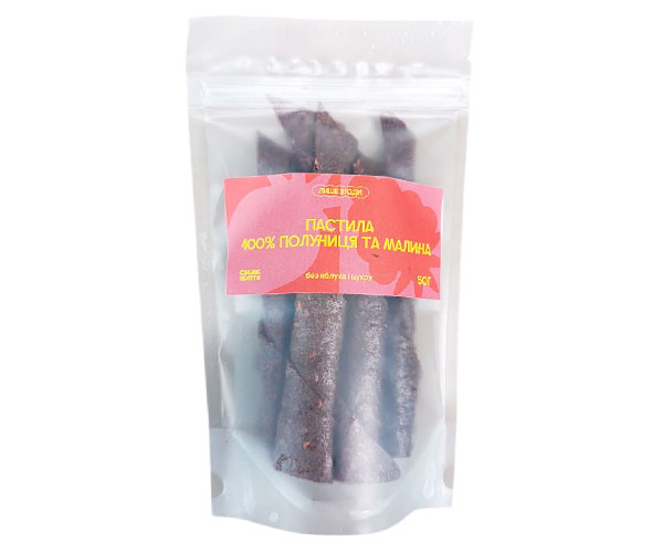 Пастила Смак Життя Полуниця-Малина 100% 50 г