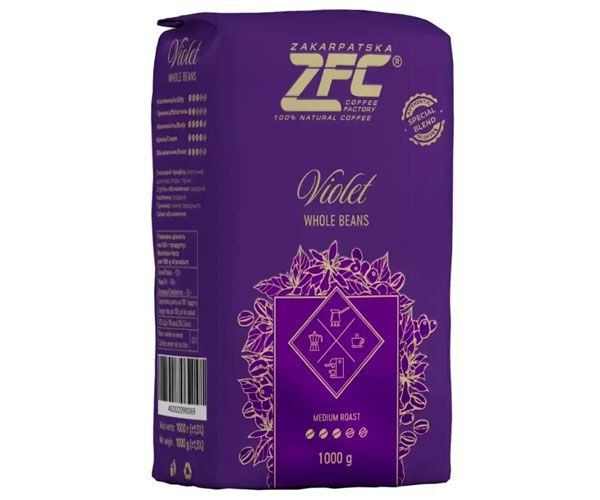 Кава ZFC Violet в зернах 1 кг