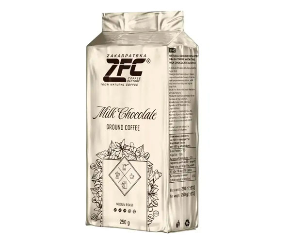 Кава ZFC Milk Chokolate мелена 250 г