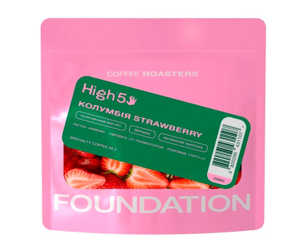 Кава High5 Colombia Strawberry omni в зернах 100 г