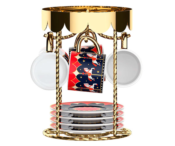 Набір чашок Bialetti Magico Ricordo Carousel Set 4 шт 90 мл