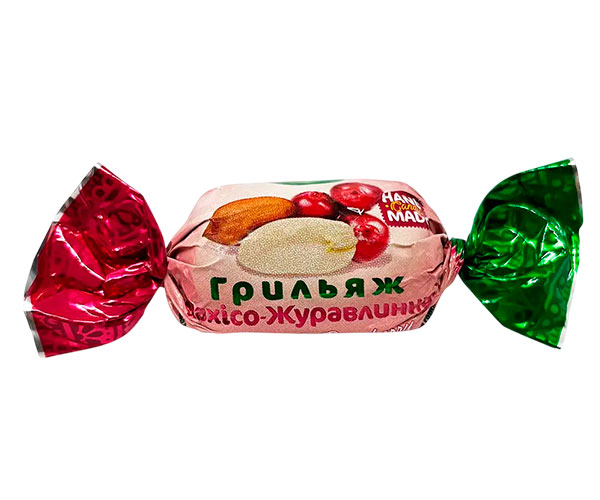 Цукерки Amanti Грильяж Арахіс-Журавлина 1 кг