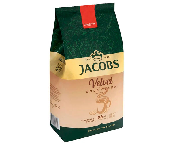Кава Jacobs Velvet Gold Crema в зернах 1 кг