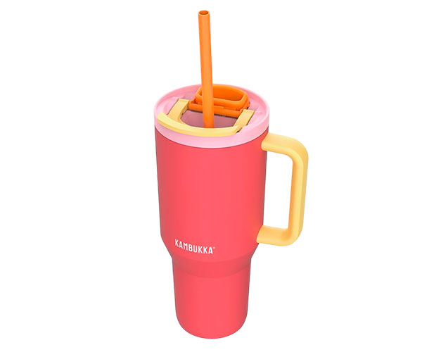Термокружка Kambukka Rio Pink Papaya кораллово-желтый 950 мл