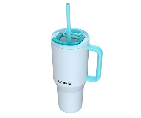 Термокружка Kambukka Rio Frosty Coconut бело-голубой 950 мл