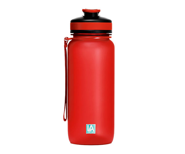 Пляшка для води Line Art Flores тританова червона 650 мл