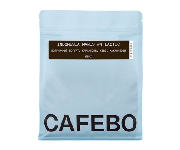 Кава CafeBoutique Indonesia Manis #4 Lactic omni в зернах 500 г