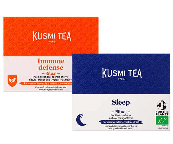 Набір органічного чаю Kusmi Tea Sleep Ritual + Immune defense 200 г