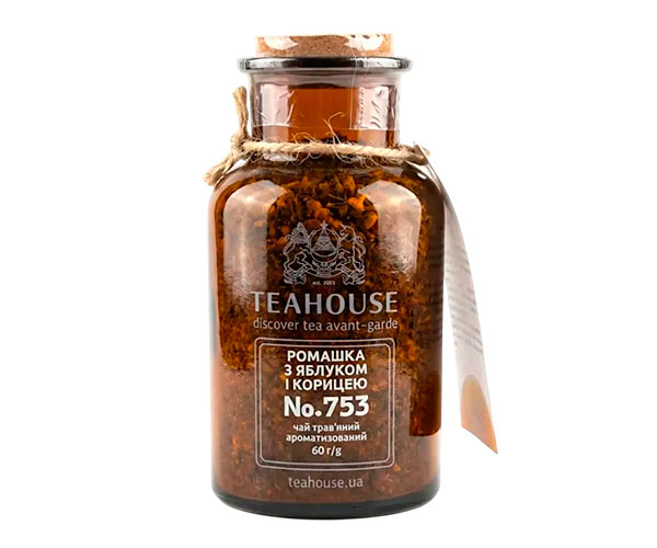Трав’яний чай Teahouse №753 Ромашка з яблуком та корицею с/б 60 г