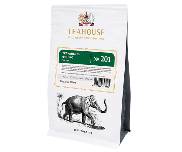 Те Гуань Інь Teahouse №201 Зелений фенікс 100 г