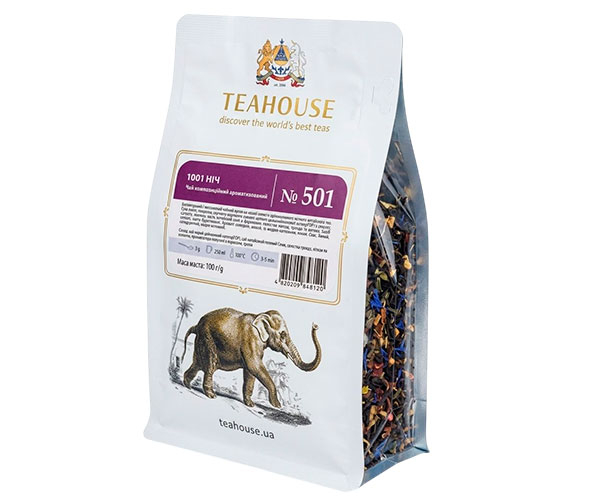 Купаж чорного та зеленого чаю Teahouse №501 1001 ніч 100 г